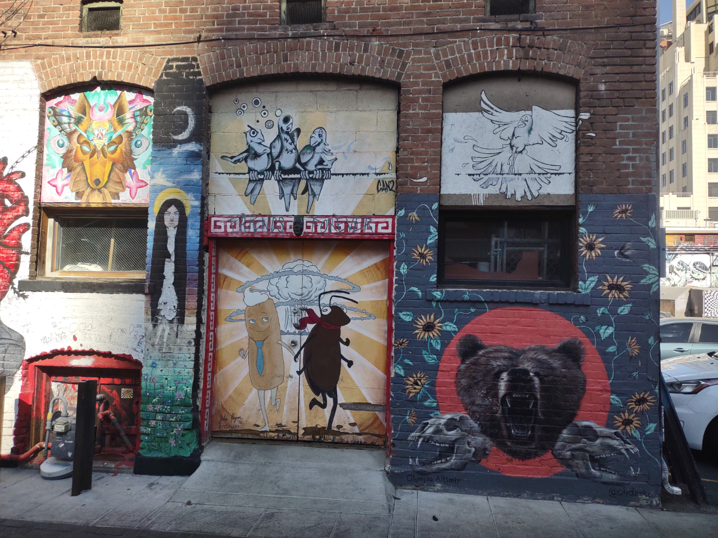 Service Entrance at the Back of a Building